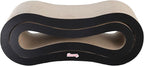 CSR1014A Suvi 26" Modern Cardboard Infinity 2-in-1 Lounge Bed Cat Scratcher with Catnip, Ink