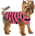 Dog Striped T-Shirts, Dog Vest, Pet Apparel, Tee Shirts, Suitable for Small, Medium, Large Pets, French Bulldog Bichon, Rose M