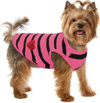 Dog Shirts for Large Dogs Cats, Dog Striped T-Shirts Dog Vest Pet Apparel Tee Shirts Spring Summer Suitable for Small and Medium Large Pets French Bulldog Bichon, Rose XL