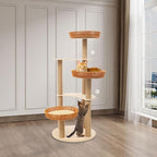 Cat Tree for Large Cats, Multi-Level Cat Condo,Scratch Board for Indoor Cats