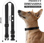 1 Inch Dog Shock Collar Replacement Strap with 2 Holes - Compatible with Most Brands of Ecollar Dog Fences and Training Collars, Black