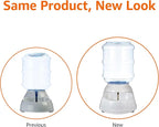 Amazon Basics Gravity Pet Water Dispenser for Cat and Dog, Easy to Clean, 1 Gallon Capacity, Small, Gray