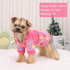Dog Hoodie Dog Sweater Winter Puppy Clothes for Small Dogs Boy Girl Pet Hoodies Cold Weather Doggie Coats Fall Doggy Sweatshirt for Chihuahua Yorkie Cat Sweater Costume, Rose Pink, XS