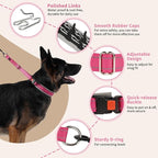 Mayerzon Martingale Dog Collar for Pulling, Patented No Pull Training Walking Collar with Buckle for Medium Large Dogs Bulldog Pitbull German Shepherd, Reflective, Adjustable, Heavy-Duty(M, Hot Pink)