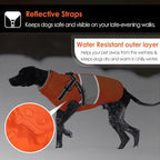 AOFITEE Small Dog Coat, Dog Winter Coat with Harness Built in, Warm Dogs Jacket with Zipper & Polar Fleece Collar, Waterproof Pet Snow Jacket Snowsuit for Schnauzer, Chihuahua Yorkshire, S