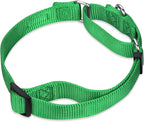 Hyhug Martingale Collar for Dogs Small Green |Escape - Proof Heavy Duty Nylon Durable No Buckle, Ideal for Training & Daily Walks