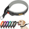 Mayerzon 1.5" Wide Martingale Collar for Large Medium Small Dogs Pitbull German Shepherd, No Pull Reflective Slip & Martingale Dog Collar with Buckle Soft Padded for Walking Training(Seattle Haze,XXL)