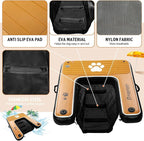 FBSPORT Inflatable Dog Boat Ramp Floating Dock Water Ladder for Pool, Boat, Non-Slip EVA Floating Ladder Pool Ramp for Dog Up to 220 LBs, Safe & Easy Access