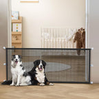 Dog Gate Indoor Pet Gates for Stairs: Dogs Screen Mesh Gate for The House Magic Gate for Kitchen Doorways Hallway Stairways Safety Porch Yard 30 inch Tall, 65 inch Wide
