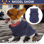 2 Pack Dog Sweaters for Small Dogs, Chihuahua Yorkie Sweater, Dog Clothes Winter Warm Pullover Sweaters, Pet Cat Clothing Cold Weather Puppy Clothes Outfits (XX-Small)