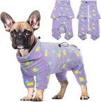 ROZKITCH Dog Winter Coat Soft Fleece Pullover Pajamas, Pet Windproof Warm Cold Weather Jacket Vest with Luminous Zipper, Jumpsuit Apparel Outfit Clothes for Large Giant Dog Geometry 3XL