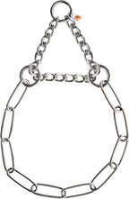 Herm Sprenger Stainless Steel Fur Saver Dog Collar Long Link Professional Training Collar Assembly Chain Correction Slip Chain for Medium Large Dogs Made in Germany (21in (Neck Size 16-19 in))