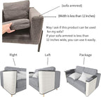 Cat Scratcher Couch- Natural Sisal Furniture Protection from Cats - Corner cat Scratcher for Couch,Chair,Sofa - Easy Installation (Khaki Sofa Right armrest)