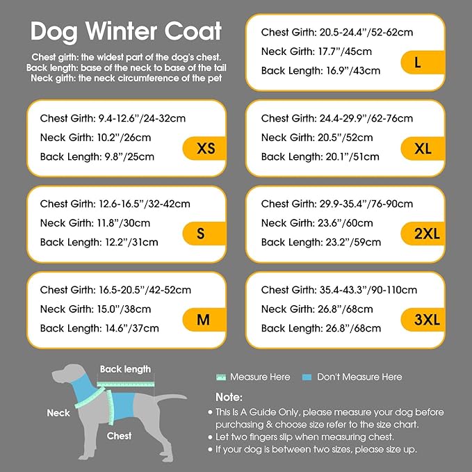 KAMA BRIDAL Dog Winter Coat Warm Padded Puppy Jacket Windproof Water Resistant Clothes for Small Medium Large Pets Christmas Sweater Outfit Vest(Grey, L)