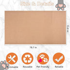 Cat Scratching Mat - 79"x16" Trimmable Cat Scratching Carpet Mat, Large Self-Adhesive DIY Cat Scratch Mat Roll, Cat Tree Shelves Replacement Mat Pad, Couch Furniture Protector, Toy Ball&Strong Tape