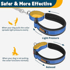 Mayerzon Martingale Collar for Medium Large Dogs, No Pull Dog Collar with Buckle, Soft Padded Reflective Martingale Dog Collar for Training Walking Outdoor(Blue, XL)