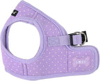 Puppia Dotty Dog Vest Harness B (Step-in) Fashionable Polka Dot Pattern Spring Summer Harness for Small Dogs, Violet, Small
