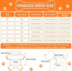 TAPBULL Dog Dresses, Fashionable Pet Dog Clothes, Cute Cat Birthday Dress Outfit (Orange/Red/Yellow/Blue/Pink 5-Pack), Medium