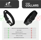 Tactical Dog Collar for Medium & Large Dogs – Heavy Duty Adjustable Nylon Collar with Control Handle, Quick-Release Metal Buckle & D-Ring – Comfortable, Durable Training Collar for All Dog Breeds