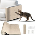 Cat Scratch Mat, Cat Scratch Couch Cats Scratch Furniture Protector for Couch, cat Scratch pad，cat Tree，DIY Climbing Carpet for Cat Tower Replacement Pads (Khaki, 78.7" x 15.8")