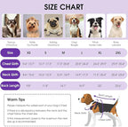 Queenmore Dog Winter Coat, Cold Weather Fleece Jacket for Dogs, Waterproof Reflective Reversible, for Small, Medium and Large Dogs (Purple, M)