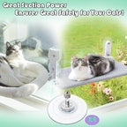 4 Pack Cat Window Perch Suction Cup - Strong Adhesive Replacement Suction Cups with Screws for Foldable & Cordless Cat Window Hammock Seat, Holds up to 40 lbs