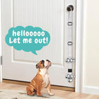 Dog Bells to Go Outside Dog Door Bell Premium Quality Buckle Adjustable Dog Bell Dog Attached to doorknob or Anywhere Near The Door, Length and Height Adjustable