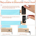 Pinkunn 2 Set Cat Window Sill Perch Adjustable Wood Small Cat Window Hammock Window Seat Cat Bed Windowsill Cat Shelf Indoor Kitty Cat Window Ledge Seat for Bedside Cabinet, Heavy Duty 33 Lbs (Blue)