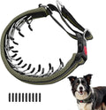 Martingale No Pull Dog Collar for Large Medium Small Dogs, Heavy Duty Nylon Adjustable Reflective Anti Pull Slip Collar with Buckle for Training Walking Hunting M Army Green