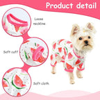 Dog Pajamas for Small Dogs Boy Girl, Dog Clothes Tiny Chihuahua Yorkie Spring Summer Shirt, Cute Puppy Outfit Pjs Jumpsuit Cat Onesie Apparel Pet Clothes