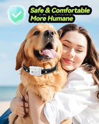Dog Shock Collar, Dog Training Collar with Remote Control 3300FT Range, Electric Collar with Smart Light, Rechargeable Waterproof E Collar with for Small Medium Large Dogs(2pc-BB)