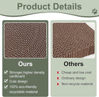 Round Cat Scratcher Pad 10 Inch Diameter - 3/5 Inch Thick Cardboard Refill, Universal for Round Scratching Posts, Standalone for Indoor Cats (1 PCS)