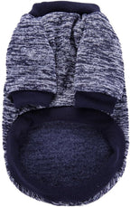 Jecikelon Dog Clothes Dogs Sweater Soft Puppies Clothing Winter Puppy Sweaters Warm Outfit for Dogs Small XXS XS Cat Apparel (Navy Blue, S)