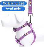 Pawtitas Solid Step-in Dog Harness – Adjustable No-Pull Vest for Puppies to Seniors, Safe & Comfortable L Orchid
