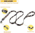 QQPETS Dog Harness Leash Set Adjustable Heavy Duty No Pull Halter Harnesses for Small Medium Large Breed Dogs Back Clip Anti-Twist Perfect for Walking (XS(12"-18" Chest Girth), White Daisy)