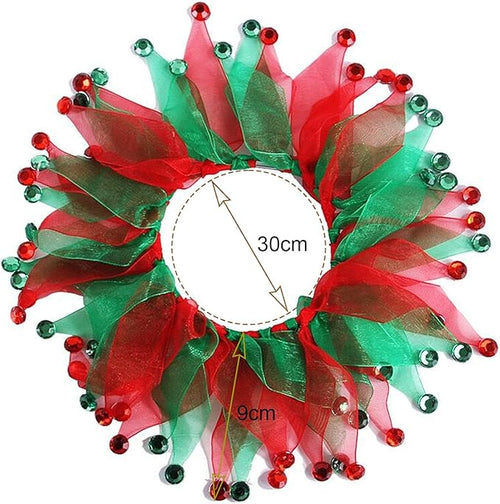 1PC Dog Christmas Day Costume - Dog Cat Christmas Day Collar Patterns Pet Tutu Collar Pet Red Costume for Small Medium Dogs