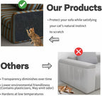 78.7"X15.8" Cat Scratch Furniture Protector Scratcher Pad, Adhesive Couch Protector from Cats Claws Scratching, DIY Cats Climbing Wall Scratcher Carpet as Cat Scratching Post (Dark Grey)
