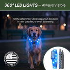 Dog Shock Collar (New Version) with 360° LED Lights – 4200FT Dog Training Collar with Remote, IPX8 Waterproof, Beep/Vibration/Safety Shock Modes, Rechargeable E-Collar for Dogs