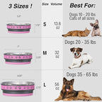 Loving Pets Corsa Dog Bowls- Stainless Steel Dog & Cat Bowls - Spill Proof Dog Food Bowl, Cat Bowl, Puppy Essentials & Pet Supplies Great for Home & Travel (Small 10-20 lbs, Fiery Pink)
