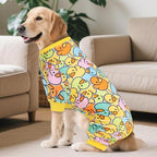 KYEESE Dog Pajamas Dog Pajamas Medium Size Dogs Colorful Duck Dogs Clothes Velvet Pet Coat Stretchable Pets Onesie Soft Pet Pjs Stretchable Pets Costumes, XX-Large