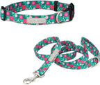 Lucky Love Dog - Adjustable Dog Collar and Leash Set with Easy Click Buckle for Small Dogs, Durable, & Comfortable Collar for Male & Female Dogs, Puppies & Adult Ones - Penny Combo, Small