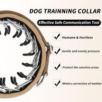 Martingale No Pull Dog Collar for Large Medium Small Dogs, Heavy Duty Nylon Reflective Adjustable Anti Pull Slip Collar with Buckle for Training Walking S Khaki