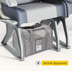 Refrze Cat Carrier,Dog Carriers for Small Dogs Medium Cats Pet Carrier up to 15 Lbs, TSA Airline Approved Cat Carrier Soft, Cat Dog Crate Travel Bag,Grey