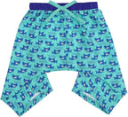 HDE Dog Swim Trunks Hawaiian Board Shorts Beach Pool Swimsuit for XS to XXL Dogs Sharks - S