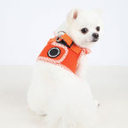 Puppia Vivien Vest Dog Harness Step-in All Season Mesh Cute No Pull No Choke Walking Training for Small Dog, Orange, Small