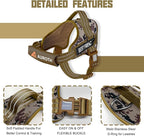 AUROTH Dog Harness and Leash Set, Soft Padded Service Dog Vest with 5.25FT Dog Leash, No Choke, Easy On Pet Vest, Adjustable Reflective No Pull Dog Harness Small Sized Dog, Easy Walking and Training
