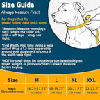 Mayerzon Martingale Collar for Medium Large Dogs, No Pull Dog Collar with Buckle, Soft Padded Reflective Martingale Dog Collar for Training Walking Outdoor(Black, XXL)
