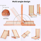 Cat Scratcher, 23.6 Inch L Shape Foldable Cat Scratching Post Pads Wall and Couch Mounted, Easy Install Cat Scratching Woodboard Toy for Indoor Cats, Large Size