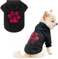 KOOLTAIL Plaid Dog Hoodie Pet Clothes Sweater with Hat and Pocket for Small Medium Large Size Dogs, Soft Winter Warm Dog Cold Weather Coat, Fleece Fall Dog Hooded Sweatshirt for Puppy Cats, Black SM