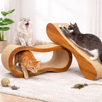 Simple Delxue Cat Scratcher, 2 in 1 Cat Scratching Board, Cat Cardboard, Scratch Lounger, Large, 27.56 x9.45 x8.86 inch